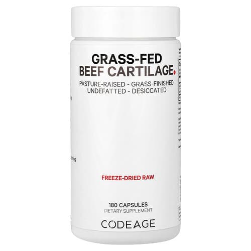 Codeage, Grass-Fed Beef Cartilage, 180 Capsules