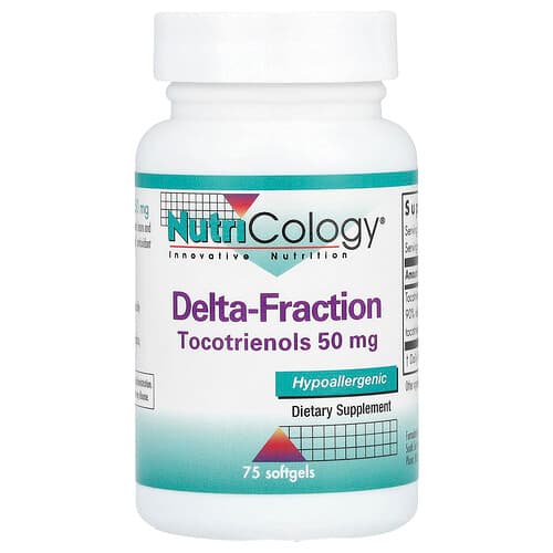 Nutricology, Delta-Fraction, Tocotrienols, 75 Softgels (50 mg per Softgel)