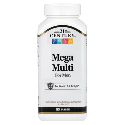 21st Century, Mega Multi For Men, 90 Tablets