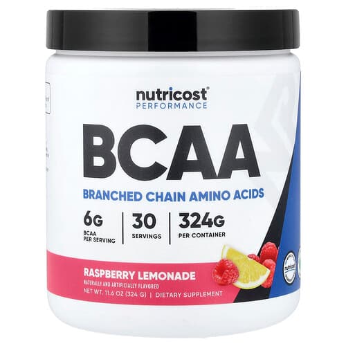 Nutricost, Performance, BCAA, Raspberry Lemonade, 11.6 oz (324 g)