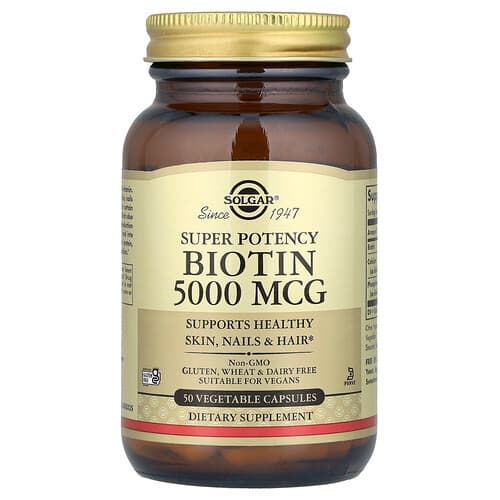 Solgar, Biotin, 50 Vegetable Capsules