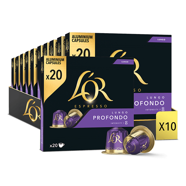 Lungo Profondo - 200 Coffee Capsules
